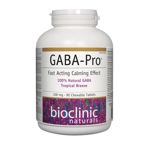 Bioclinic Naturals GABA-Pro · 100 mg Tropical Breeze, 90 Chewable