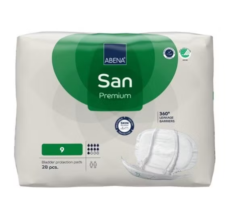 Abena San 9 Premium Incontinence Pads, 28's