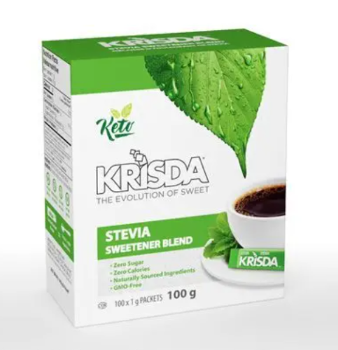Krisda Stevia Sweetener Blend, 6/100g