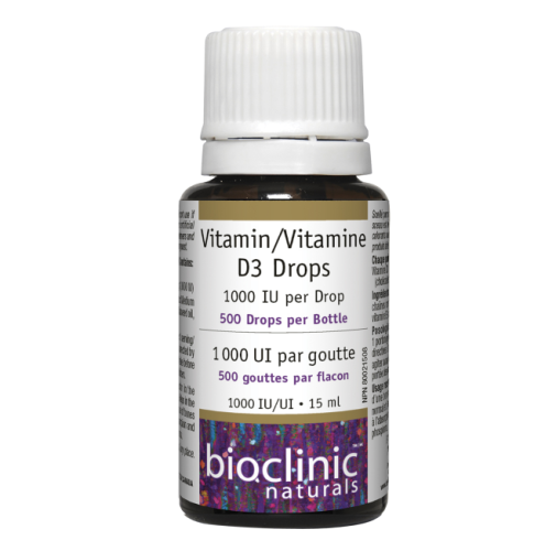 Bioclinic Naturals Vitamin D3 Drops · 1000 IU, 15 mL Liquid