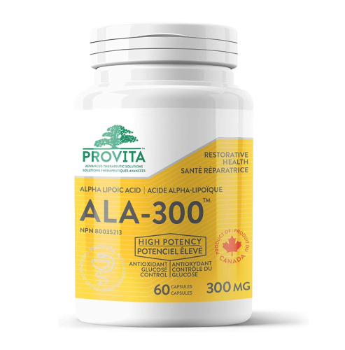 Provita ALA-300 Alpha Lipoic Acid, 60 caps