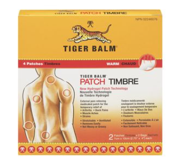 Tiger Balm Adhesive Patches, 4pk