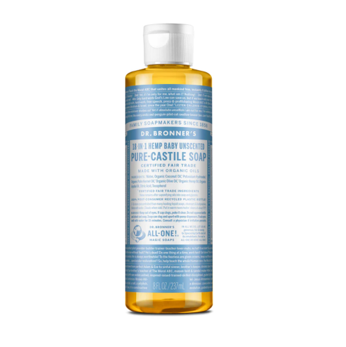 Dr. Bronner's Baby-Unscented Pure-Castile Soap, 237ml