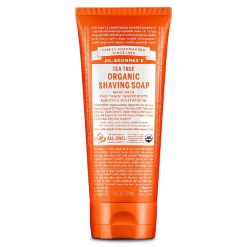 Dr. Bronner's Tea Tree Organic Shaving Soap, 207ml