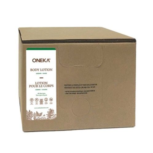 Oneka Body Lotion, Cedar & Sage, Bulk Refill (bag-in-box), 9.75l