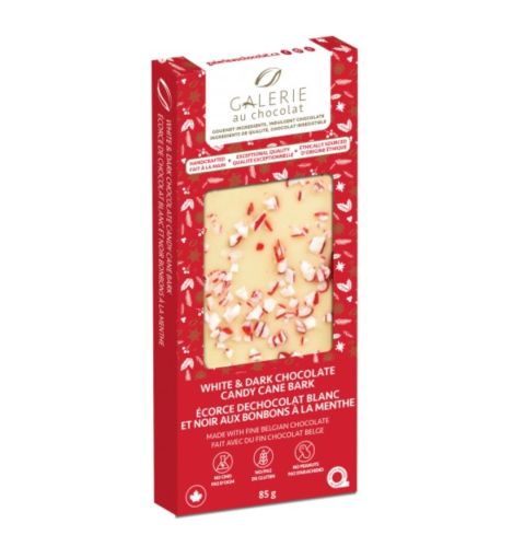 Galerie Au Chocolat H Peppermint Candy Cane Bark, 8 x 85g