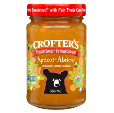 Crofter's Organic Apricot Spread, 383mL