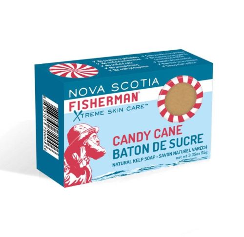 Nova Scotia Fisherman Candy Cane Soap, 95g