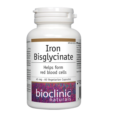 Bioclinic Naturals Iron Bisglycinate, 60 VCaps