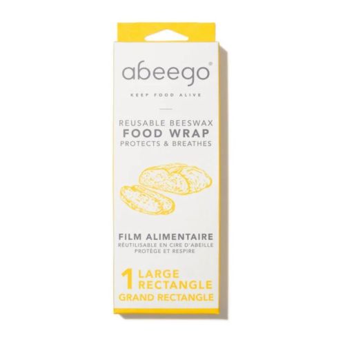 Abeego Large Rectangle (1) Beeswax Wrap, 8 x 1ct