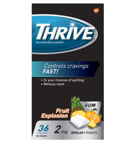 Thrive Gum 2mg Nicotine Fruit Explosion 36