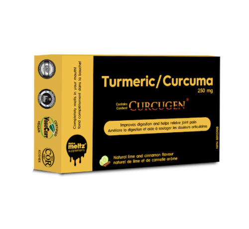 Nutrameltz Curcugen® Turmeric - 250mg, 12 x 15tab