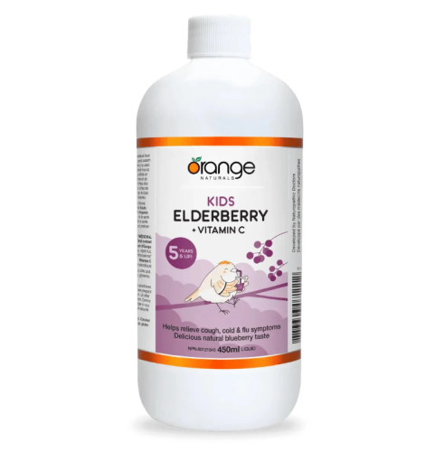 Orange Naturals Kids Elderberry + Vitamin C, 450ml