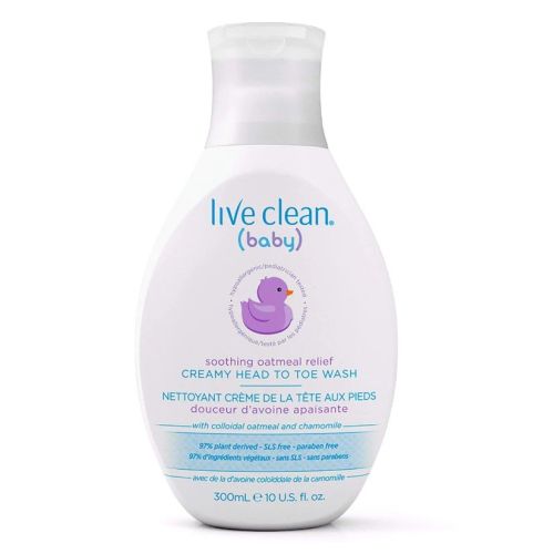Live Clean Baby Soothing Oatmeal Tearless Wash, 300ml