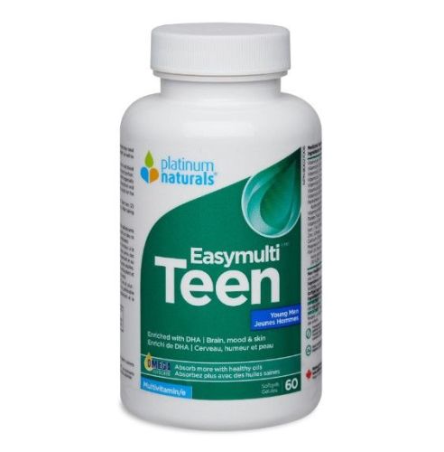 Platinum Natural Easymulti Teen for Young Men, Softgels - 60