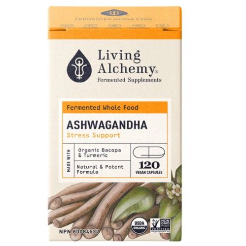 Living Alchemy  Fermented Whole Food, Ashwagandha, Stress Support (NGM) (veggie caps), 60ct