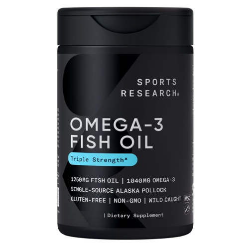 Sports Research Omega 3 Fish Oil, 120 softgel