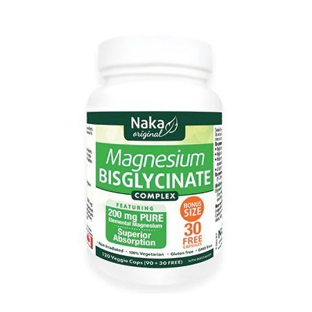 Naka Original Magnesium Bisglycinate, 120 V-Capsules