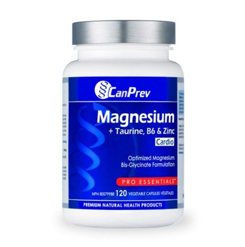 CanPrev Magnesium Cardio + Taurine, B6 & Zinc, 120 v-caps