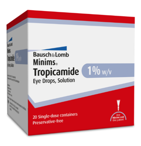 Bausch & Lomb Minims Tropicamide Drops 1%, 20x0.5ml