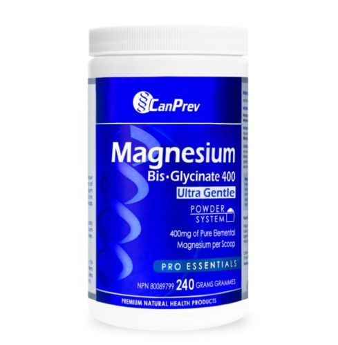 CanPrev Magnesium Bis·Glycinate 400 Ultra Gentle - Powder, 240 g