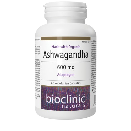 Bioclinic Naturals Ashwagandha · 600 mg, 60 VCaps