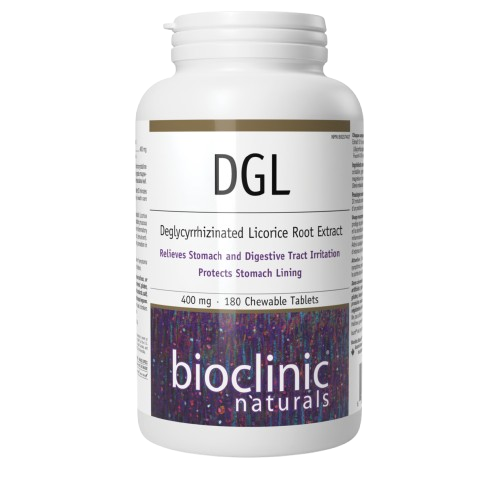 Bioclinic Naturals DGL · 400 mg, 180 Chewable