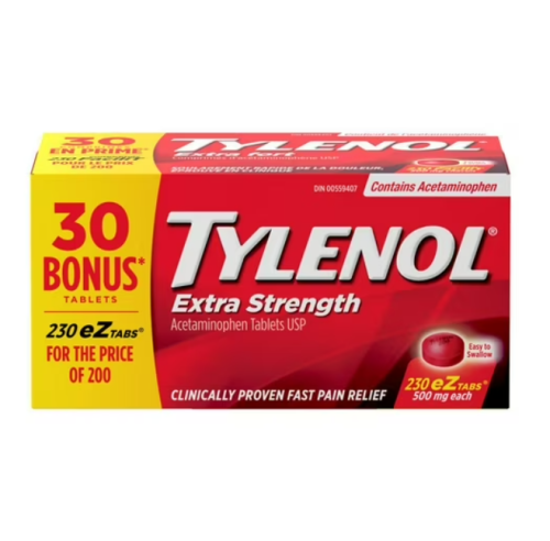 Tylenol Extra Strength Easy Open Bonus, 200+30 Tablet