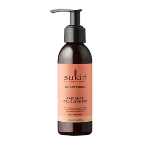 Sukin Brightening Radiance Gel Cleanser, 125 mL