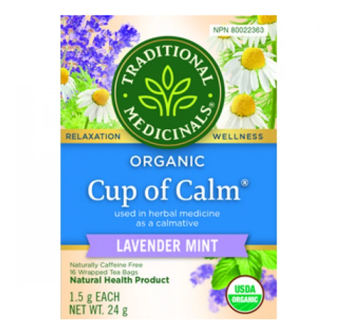 Traditional Medicinals Organic Cup Of Calm Tea, 16 Tea Bags