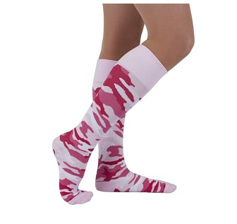 Rejuva Support Socks 15-20mm Kcam1pk2 Pink Camo, Medium