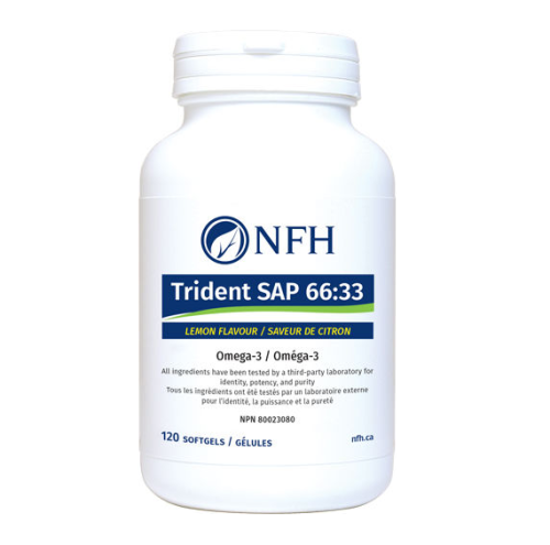 NFH Trident SAP 66:33 Natural Lemon Flavour, 120 softgels