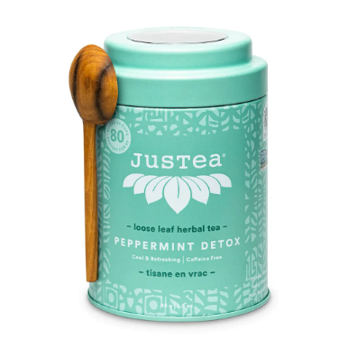 JusTea Herbal Tea - Peppermint Detox, 6 x 45g