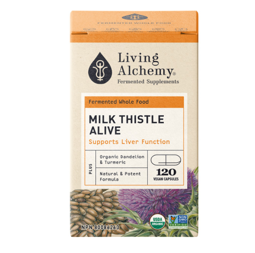 Living Alchemy Alive, Fermented Whole Food, Milk Thistle (NGM) (veggie caps), 120ct