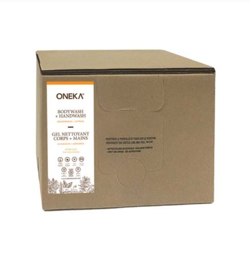 Oneka Shower Gel (Body Wash), Goldenseal & Citrus, Bulk Refill (bag-in-box), 9.75l