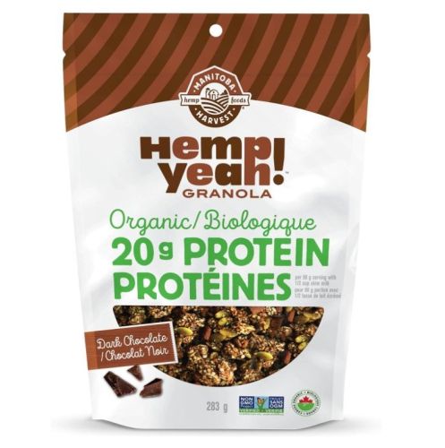 Manitoba Harvest Organic Hemp Granola Dark Chocolate, 283g 