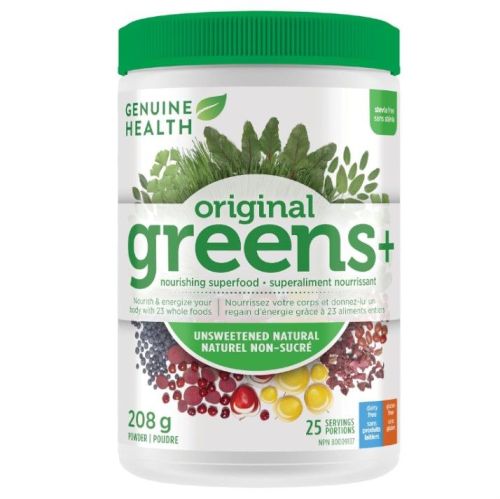 Genuine Health Greens+ Original Unsweetened, 208g