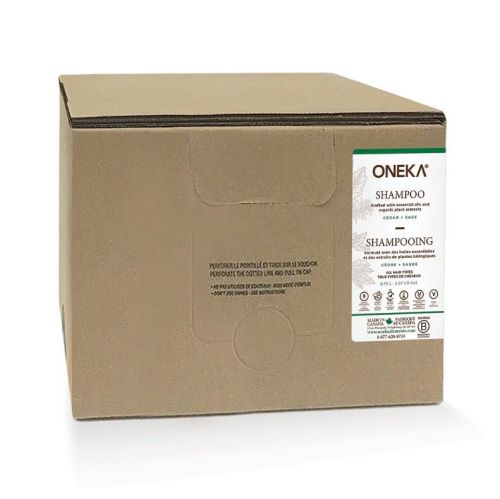 Oneka Shampoo, Cedar & Sage, Bulk Refill (bag-in-box), 9.75L