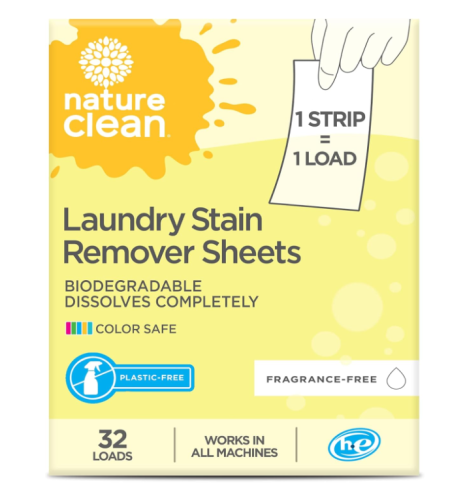 Nature Clean Laundry Stain Remover Strips, 12 x 32ct