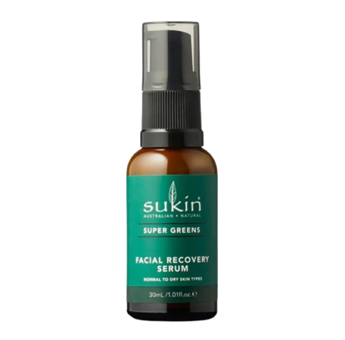 Sukin Super Greens Facial Recovery Serum, 30 mL