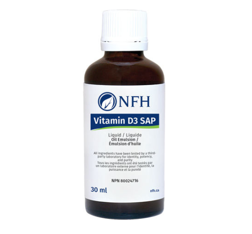 NFH Vitamin D3 SAP Liquid 1000 IU, 30 ml