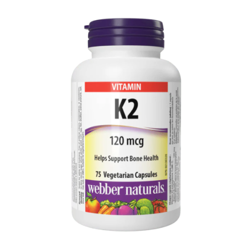 Webber Naturals Vitamin K2, 75 Vegetarian Caps