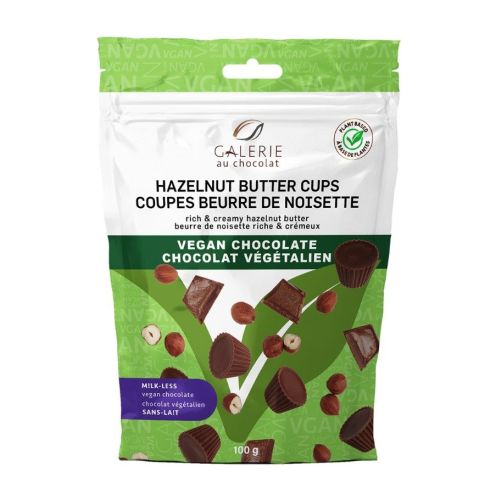 Galerie Au Chocolat Vegan Hazelnut Butter Cups, 6 x 120g