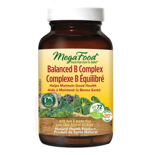 MegaFood Balanced B Complex, 72 tabs