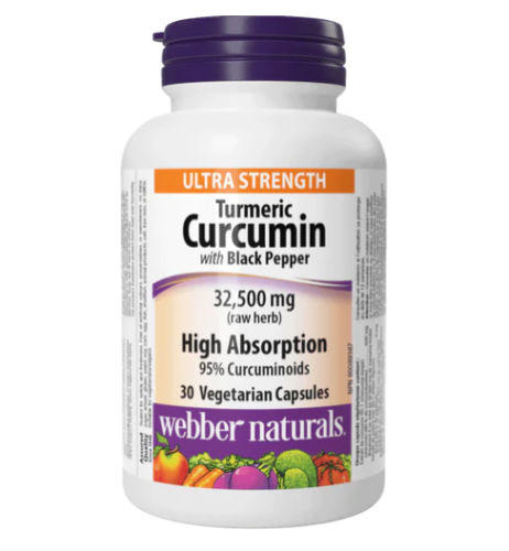 Webber Naturals Tumeric Curcumin Ultra Strength, 30 Caps 