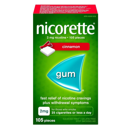 Nicorette Gum Ultra 2mg Fresh Mint Rx, 105