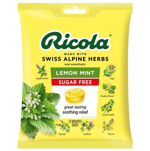 Ricola Loz Lemon Mint Nsa Bag, 19