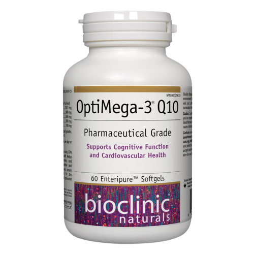 Bioclinic Naturals OptiMega-3 Q10, 60 Enteripure Softgels