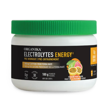 Organika Electrolyte Energy Passionfruit Guava, 180g