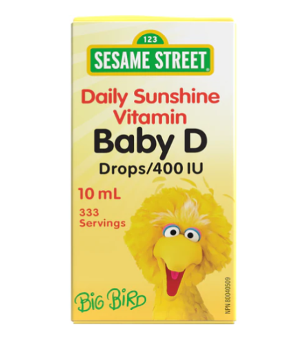 Webber Naturals Sesame Street Vitamin D3 400iu Liq, 10ml 